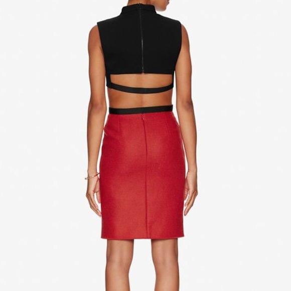 Barbara Bui Black Waist Strap Crop Top - Picture 2 of 8